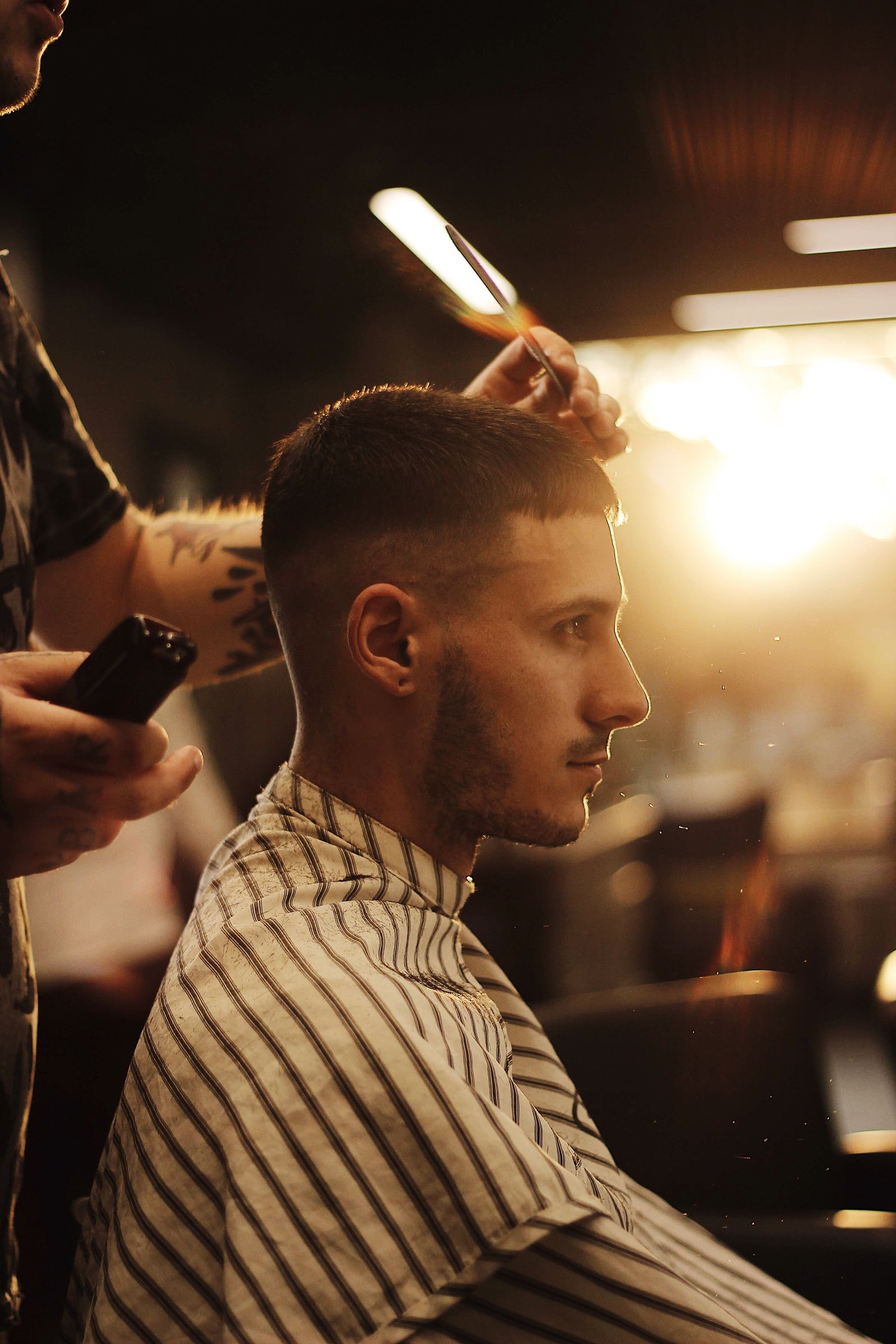 Fresh cut at Headquarters Barbershop