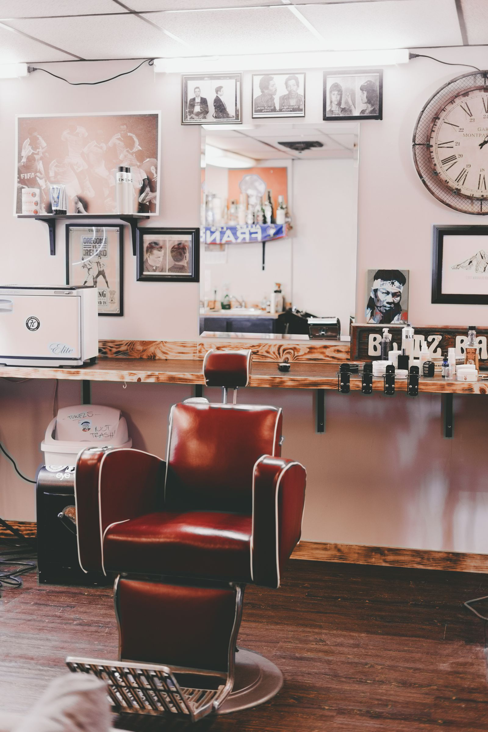 Inside Headquarters Barbershop